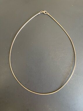 925 sterling silver omega necklace